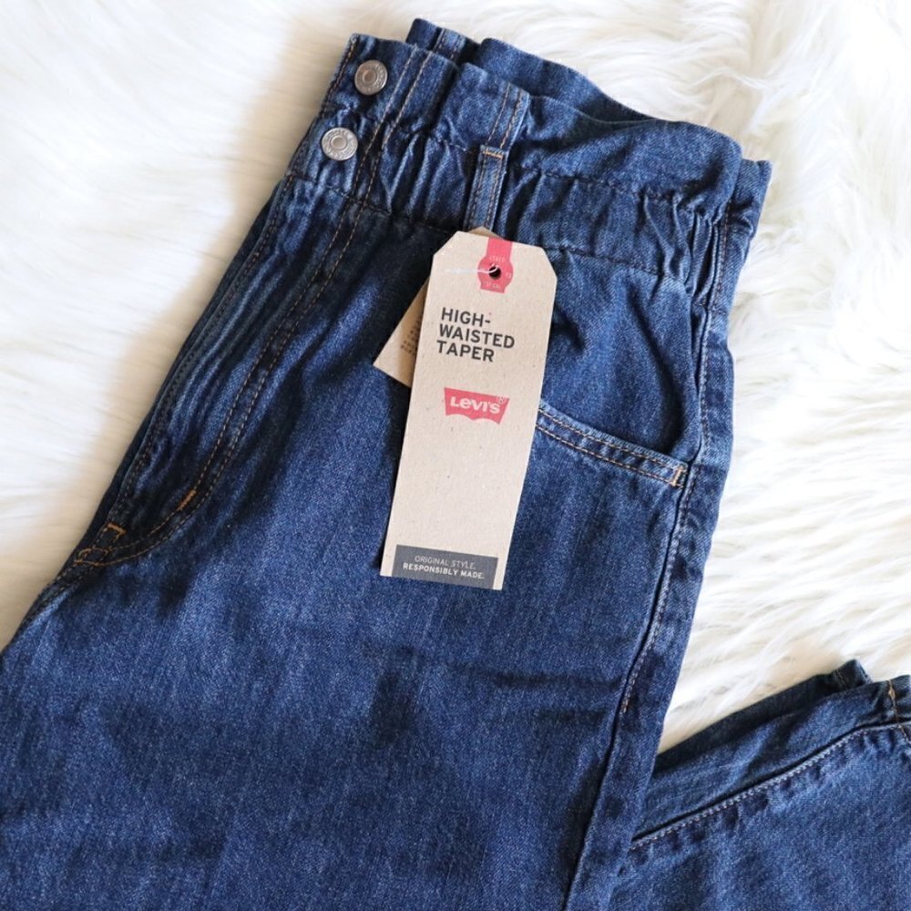 NWT Levi's Jeans Paperbag High Rise Dark Wash Size 29 - Picture 4 of 9